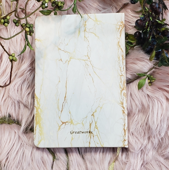 Daily Journal Gold Marble Notebook - Picture 3 of 3